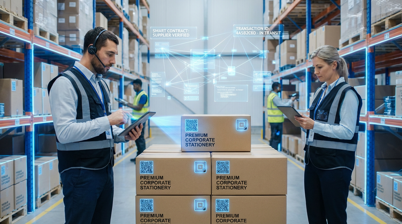 Blockchain-Based Supply Chain Tracking for Corporate Stationery Procurement