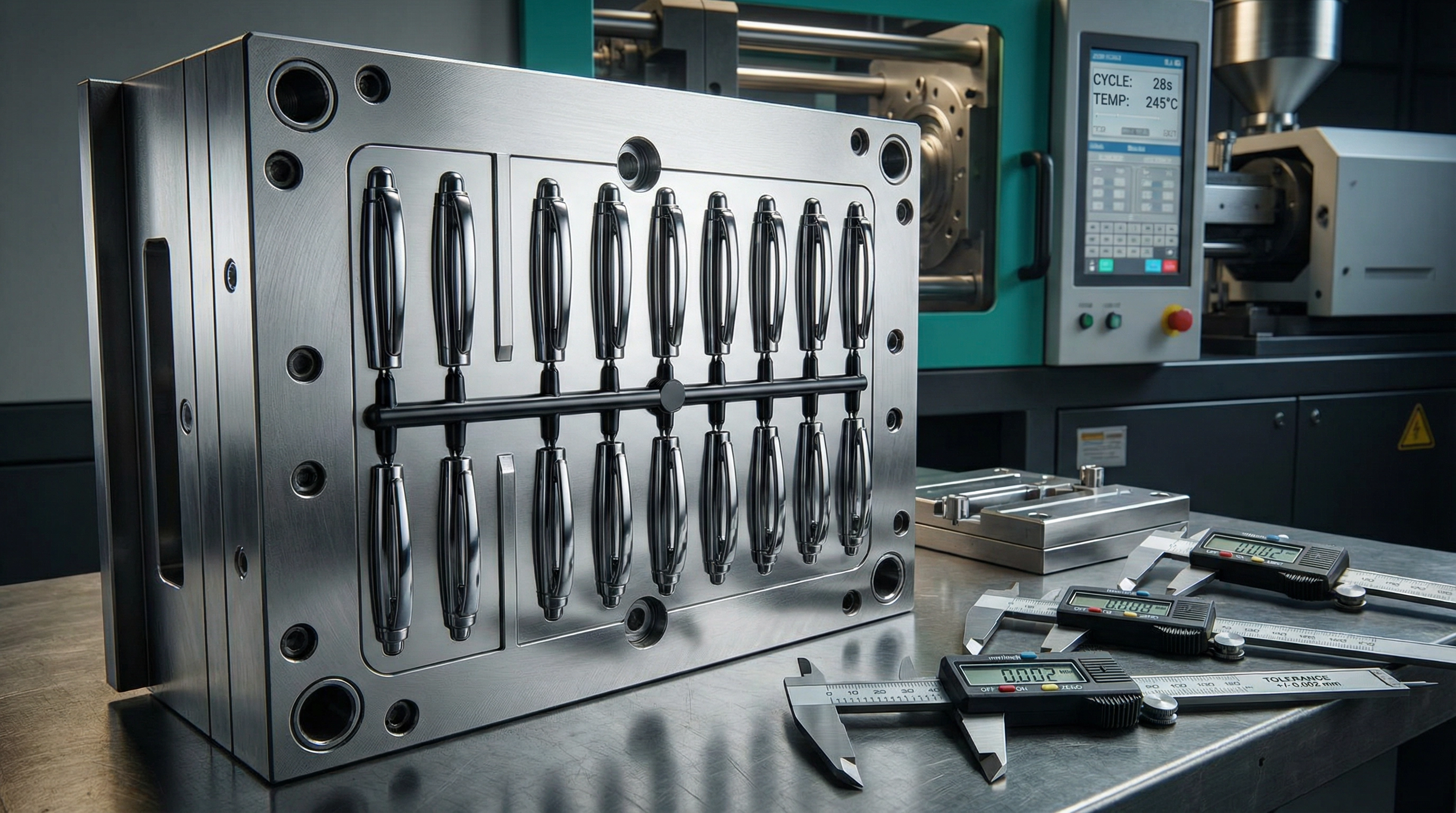 Multi-Cavity Mold Pen Clip Manufacturing: Tooling Expert's Analysis of Precision Injection Molding