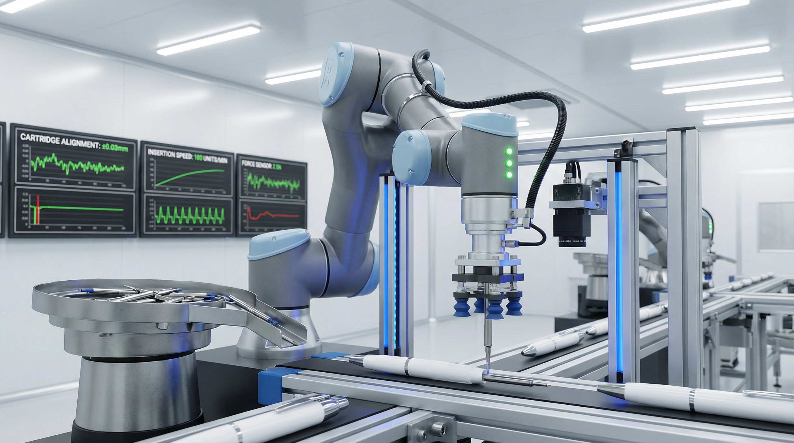 Robotic Pen Cartridge Insertion Systems: How 6-Axis Automation Replaced Manual Assembly and Reduced Defects by 94%